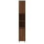 Set de muebles de baño 3 pzas madera contrachapada roble marrón von vidaXL, Badezimmermöbel - Ref: Foro24-3187788, Preis: 175...
