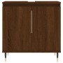 Set de muebles de baño 3 pzas madera contrachapada roble marrón von vidaXL, Badezimmermöbel - Ref: Foro24-3187788, Preis: 175...
