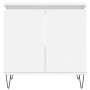 Set de muebles de baño 3 piezas madera contrachapada blanco