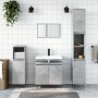 3-teiliges Badezimmermöbelset aus betongrauem Sperrholz von vidaXL, Badezimmermöbel - Ref: Foro24-3187793, Preis: 167,50 €, R...