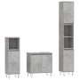3-teiliges Badezimmermöbelset aus betongrauem Sperrholz von vidaXL, Badezimmermöbel - Ref: Foro24-3187793, Preis: 167,50 €, R...