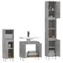 3-teiliges Badezimmermöbelset aus betongrauem Sperrholz von vidaXL, Badezimmermöbel - Ref: Foro24-3187793, Preis: 167,50 €, R...