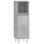 3-teiliges Badezimmermöbelset aus betongrauem Sperrholz von vidaXL, Badezimmermöbel - Ref: Foro24-3187793, Preis: 167,50 €, R...