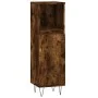 Set de muebles baño 3 pzas madera contrachapada roble ahumado de vidaXL, Muebles de baño - Ref: Foro24-3187794, Precio: 161,5...