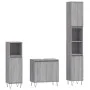 Set de muebles de baño 3 pzas madera contrachapada gris sonoma by vidaXL, Bathroom furniture - Ref: Foro24-3187795, Price: 16...
