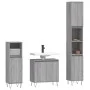 Set de muebles de baño 3 pzas madera contrachapada gris sonoma by vidaXL, Bathroom furniture - Ref: Foro24-3187795, Price: 16...