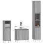 Set de muebles de baño 3 pzas madera contrachapada gris sonoma von vidaXL, Badezimmermöbel - Ref: Foro24-3187795, Preis: 167,...