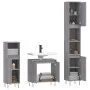 Set de muebles de baño 3 pzas madera contrachapada gris sonoma by vidaXL, Bathroom furniture - Ref: Foro24-3187795, Price: 16...