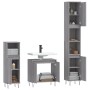 Set de muebles de baño 3 pzas madera contrachapada gris sonoma von vidaXL, Badezimmermöbel - Ref: Foro24-3187795, Preis: 167,...