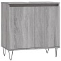 Set de muebles de baño 3 pzas madera contrachapada gris sonoma von vidaXL, Badezimmermöbel - Ref: Foro24-3187795, Preis: 167,...