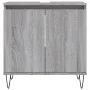 Set de muebles de baño 3 pzas madera contrachapada gris sonoma by vidaXL, Bathroom furniture - Ref: Foro24-3187795, Price: 16...