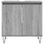 Set de muebles de baño 3 pzas madera contrachapada gris sonoma von vidaXL, Badezimmermöbel - Ref: Foro24-3187795, Preis: 167,...