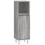 Set de muebles de baño 3 pzas madera contrachapada gris sonoma by vidaXL, Bathroom furniture - Ref: Foro24-3187795, Price: 16...
