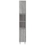 Set de muebles de baño 3 pzas madera contrachapada gris sonoma von vidaXL, Badezimmermöbel - Ref: Foro24-3187795, Preis: 167,...
