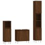 Bathroom furniture set 3 pieces brown oak plywood by vidaXL, Bathroom furniture - Ref: Foro24-3187796, Price: 176,91 €, Disco...