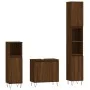 Bathroom furniture set 3 pieces brown oak plywood by vidaXL, Bathroom furniture - Ref: Foro24-3187796, Price: 174,28 €, Disco...