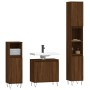 Bathroom furniture set 3 pieces brown oak plywood by vidaXL, Bathroom furniture - Ref: Foro24-3187796, Price: 176,91 €, Disco...