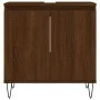 Badezimmermöbel-Set, 3-teilig, braunes Eichensperrholz von vidaXL, Badezimmermöbel - Ref: Foro24-3187796, Preis: 174,31 €, Ra...