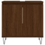 Bathroom furniture set 3 pieces brown oak plywood by vidaXL, Bathroom furniture - Ref: Foro24-3187796, Price: 176,91 €, Disco...