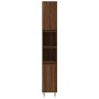 Bathroom furniture set 3 pieces brown oak plywood by vidaXL, Bathroom furniture - Ref: Foro24-3187796, Price: 176,91 €, Disco...