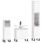 3-teiliges Badezimmermöbelset aus weißem Sperrholz von vidaXL, Badezimmermöbel - Ref: Foro24-3187797, Preis: 190,44 €, Rabatt: %