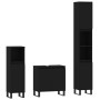 Set de muebles de baño 3 piezas madera contrachapada negro de vidaXL, Muebles de baño - Ref: Foro24-3187798, Precio: 233,95 €