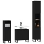 Set de muebles de baño 3 piezas madera contrachapada negro de vidaXL, Muebles de baño - Ref: Foro24-3187798, Precio: 233,95 €