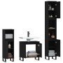 Set de muebles de baño 3 piezas madera contrachapada negro de vidaXL, Muebles de baño - Ref: Foro24-3187798, Precio: 233,95 €