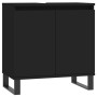 Set de muebles de baño 3 piezas madera contrachapada negro de vidaXL, Muebles de baño - Ref: Foro24-3187798, Precio: 233,95 €