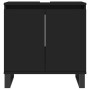 Set de muebles de baño 3 piezas madera contrachapada negro de vidaXL, Muebles de baño - Ref: Foro24-3187798, Precio: 233,95 €