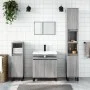 Set de muebles de baño 3 pzas madera contrachapada gris sonoma de vidaXL, Muebles de baño - Ref: Foro24-3187803, Precio: 172,...
