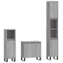 Set de muebles de baño 3 pzas madera contrachapada gris sonoma de vidaXL, Muebles de baño - Ref: Foro24-3187803, Precio: 172,...