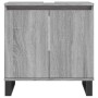 Set de muebles de baño 3 pzas madera contrachapada gris sonoma