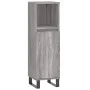 Set de muebles de baño 3 pzas madera contrachapada gris sonoma de vidaXL, Muebles de baño - Ref: Foro24-3187803, Precio: 172,...