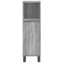 Set de muebles de baño 3 pzas madera contrachapada gris sonoma de vidaXL, Muebles de baño - Ref: Foro24-3187803, Precio: 172,...