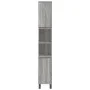Set de muebles de baño 3 pzas madera contrachapada gris sonoma de vidaXL, Muebles de baño - Ref: Foro24-3187803, Precio: 172,...