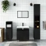 3-piece black plywood bathroom furniture set by vidaXL, Bathroom furniture - Ref: Foro24-3187790, Price: 179,54 €, Discount: %