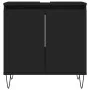 3-piece black plywood bathroom furniture set by vidaXL, Bathroom furniture - Ref: Foro24-3187790, Price: 179,54 €, Discount: %