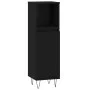 3-piece black plywood bathroom furniture set by vidaXL, Bathroom furniture - Ref: Foro24-3187790, Price: 179,54 €, Discount: %