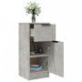Aparador de madera contrachapada gris hormigón 30x30x70 cm de vidaXL, Aparadores - Ref: Foro24-811123, Precio: 48,70 €, Descu...