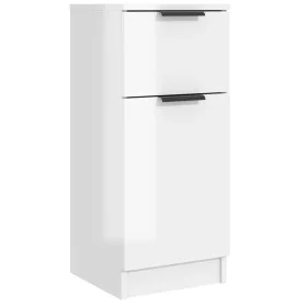 Glossy white plywood sideboard 30x30x70 cm by vidaXL, Sideboards - Ref: Foro24-811127, Price: 58,44 €, Discount: %