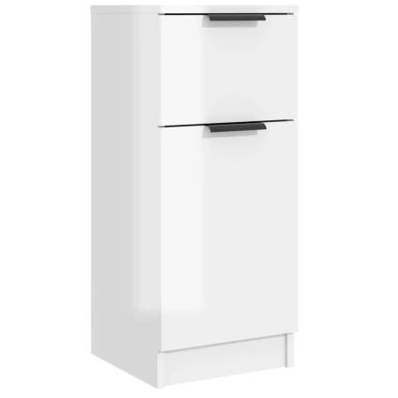 Hochglanzweißes Sperrholz-Sideboard 30x30x70 cm von vidaXL, Sideboards - Ref: Foro24-811127, Preis: 58,44 €, Rabatt: %