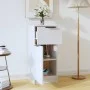Glossy white plywood sideboard 30x30x70 cm by vidaXL, Sideboards - Ref: Foro24-811127, Price: 58,42 €, Discount: %