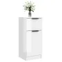 Hochglanzweißes Sperrholz-Sideboard 30x30x70 cm von vidaXL, Sideboards - Ref: Foro24-811127, Preis: 58,44 €, Rabatt: %