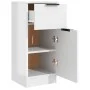 Hochglanzweißes Sperrholz-Sideboard 30x30x70 cm von vidaXL, Sideboards - Ref: Foro24-811127, Preis: 58,44 €, Rabatt: %