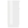 Hochglanzweißes Sperrholz-Sideboard 30x30x70 cm von vidaXL, Sideboards - Ref: Foro24-811127, Preis: 58,44 €, Rabatt: %