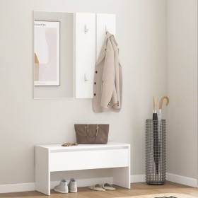 Flurmöbel-Set aus geräuchertem Eichensperrholz von vidaXL, Bänke für Hallen und Lager - Ref: Foro24-808783, Preis: 73,08 €, R...