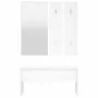 Set de muebles de recibidor madera contrachapada roble ahumado de vidaXL, Bancos para recibidores y almacenamiento - Ref: For...