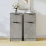 Sideboard 2 pcs concrete gray plywood 30x30x70 cm by vidaXL, Sideboards - Ref: Foro24-811124, Price: 95,65 €, Discount: %
