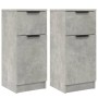 Sideboard 2 pcs concrete gray plywood 30x30x70 cm by vidaXL, Sideboards - Ref: Foro24-811124, Price: 97,38 €, Discount: %